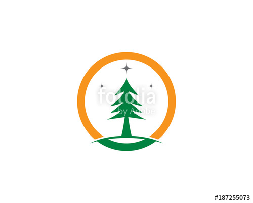 500x400 Cedar Tree Vector Icon Stock Image And Royalty Free Vector Files