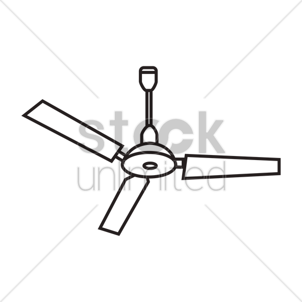 600x600 Ceiling Fan Vector Image