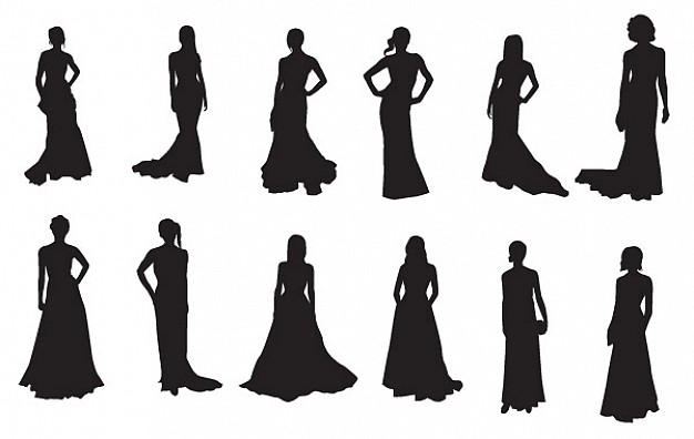 626x396 The Red Carpet20 Celebrities Silhouettes Vector Free Download