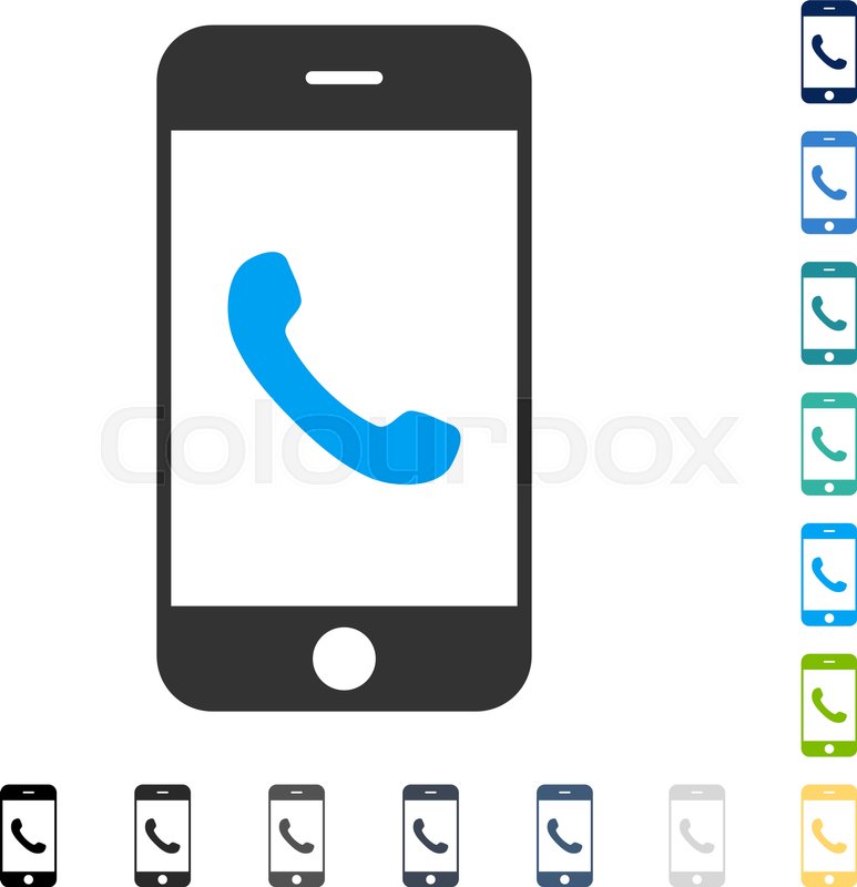 773x800 Cell Phone Icon. Vector Illustration Style Is Flat Iconic Symbol