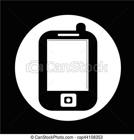 450x470 Mobile Phone Icon Clipart Vector