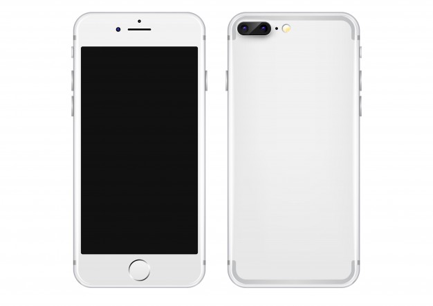 626x442 White Mobile Phone Vector Template Vector Free Download