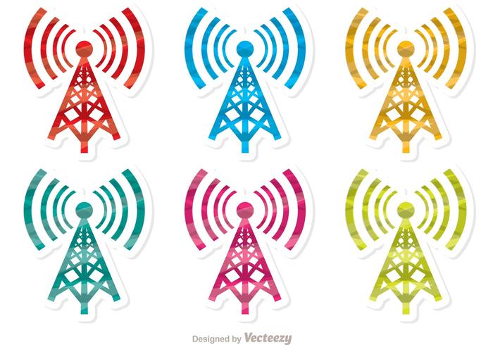 700x490 Colorful Cell Tower Vector Pack