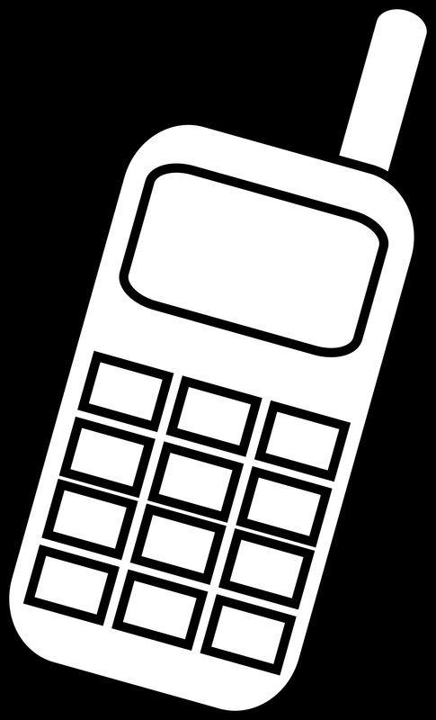 485x800 Mobile Cellphone Vector Clipart Image