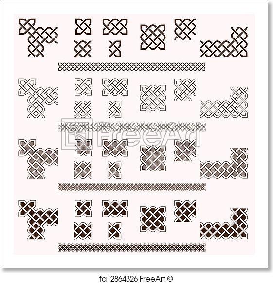 561x581 Free Art Print Of Celtic Borders. Decorative Celtic Border Vector