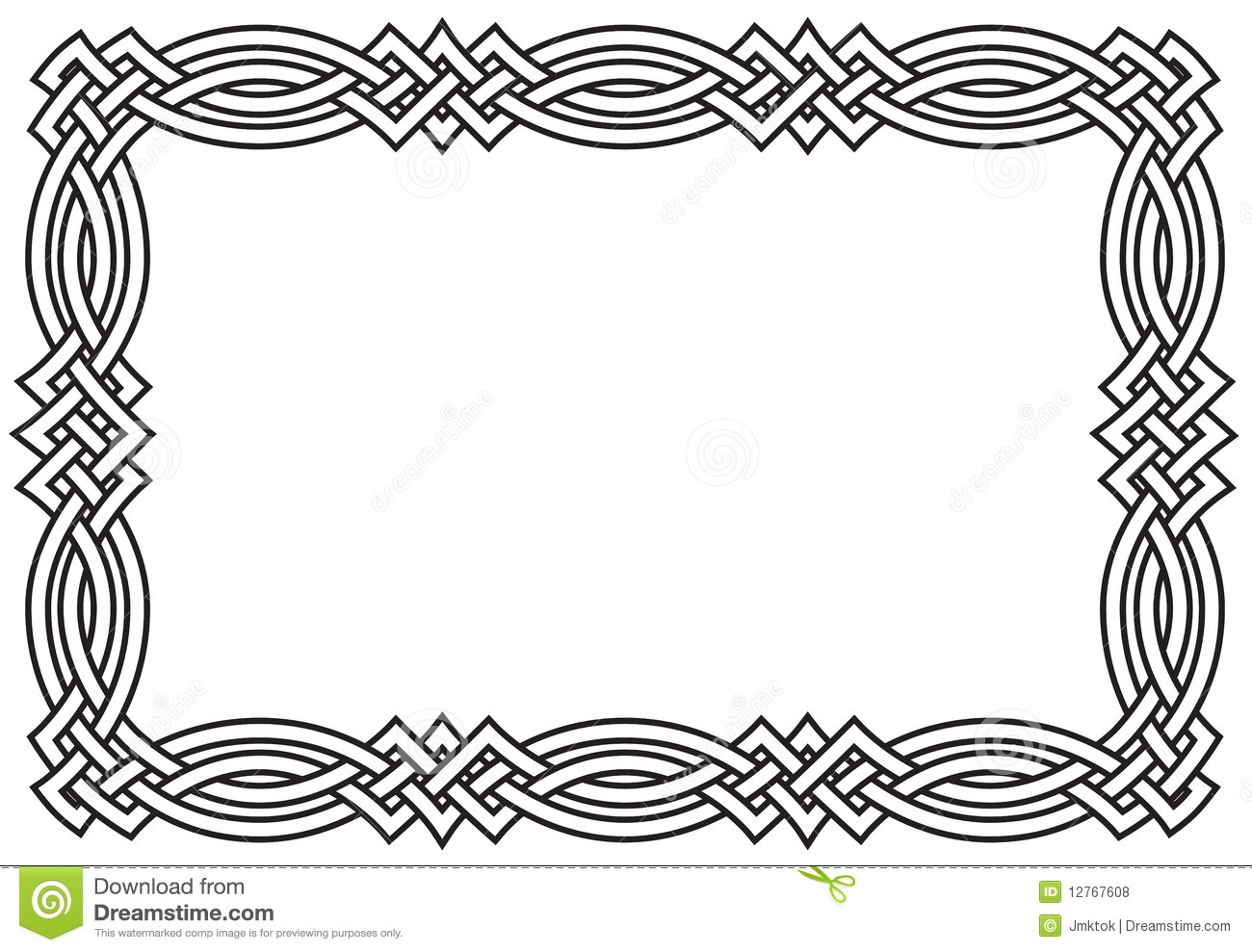 1300x989 Knot Border Clipart