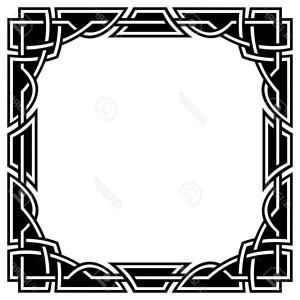 300x300 Free Celtic Vine Border Accent Clipart Illustration Shopatcloth