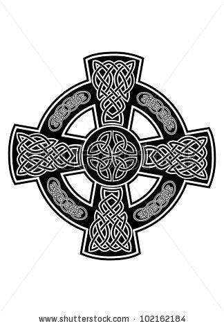 324x470 Cornish Celtic Cross Clipart