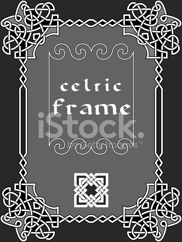 768x1024 Celtic Frame Stock Vector