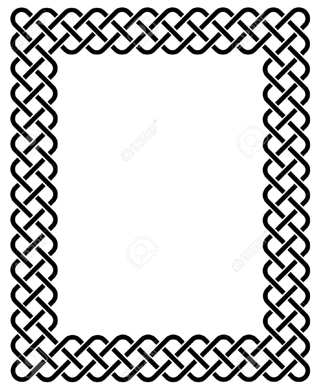 1066x1300 Celtic Knot Vector Border