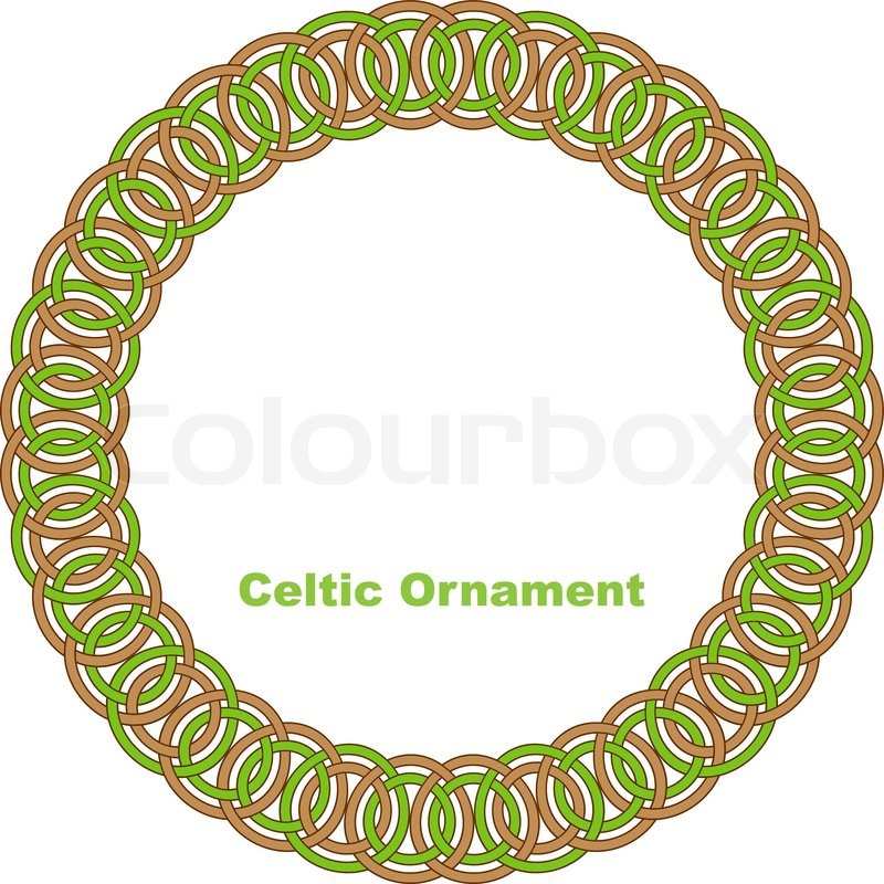 800x800 Celtic Round Frame. Vector Illustration. Stock Vector Colourbox
