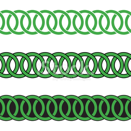 440x440 Celtic Knot Seamless Repeating Border Stock Vector