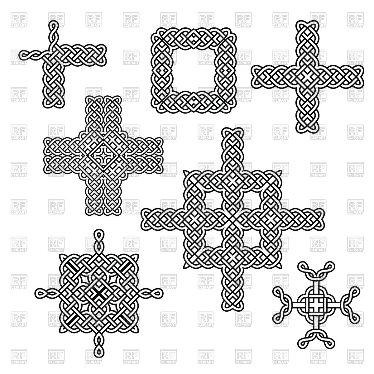 1200x1200 Celtic Knot Borders And Crosses