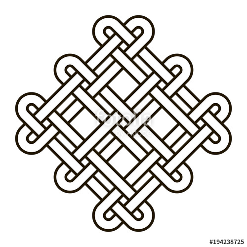 500x500 Celtic Knot Geometric Ancient Cross Tribal Vector Knotted Logo