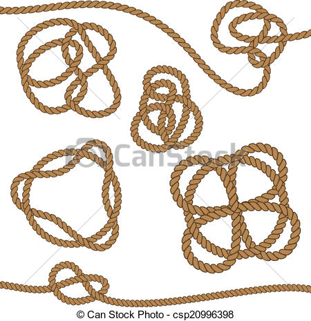 450x465 Rope With Celtic Knot. Set, Rope With Celtic Knot, Eps8