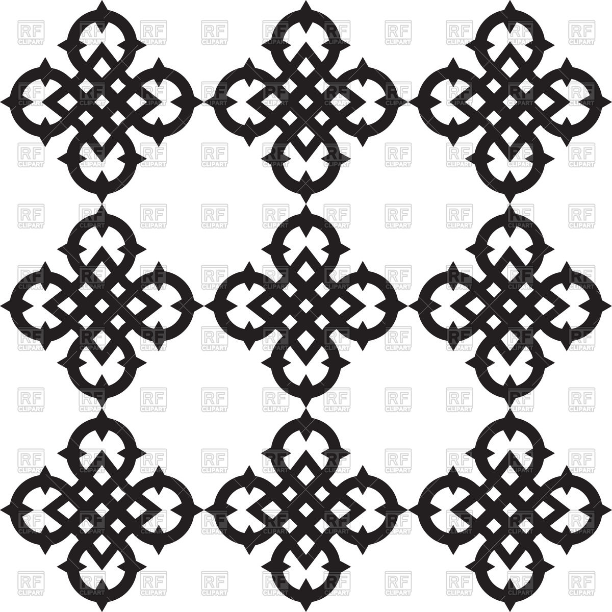 1200x1200 Celtic Knots Pattern Vector Image Vector Artwork Of Backgrounds