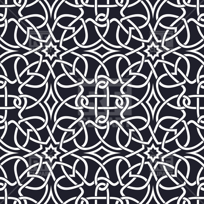 400x400 Seamless Monochrome Celtic Pattern Vector Image Vector Artwork