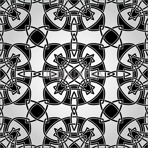 500x500 Vector Celtic Seamless Pattern