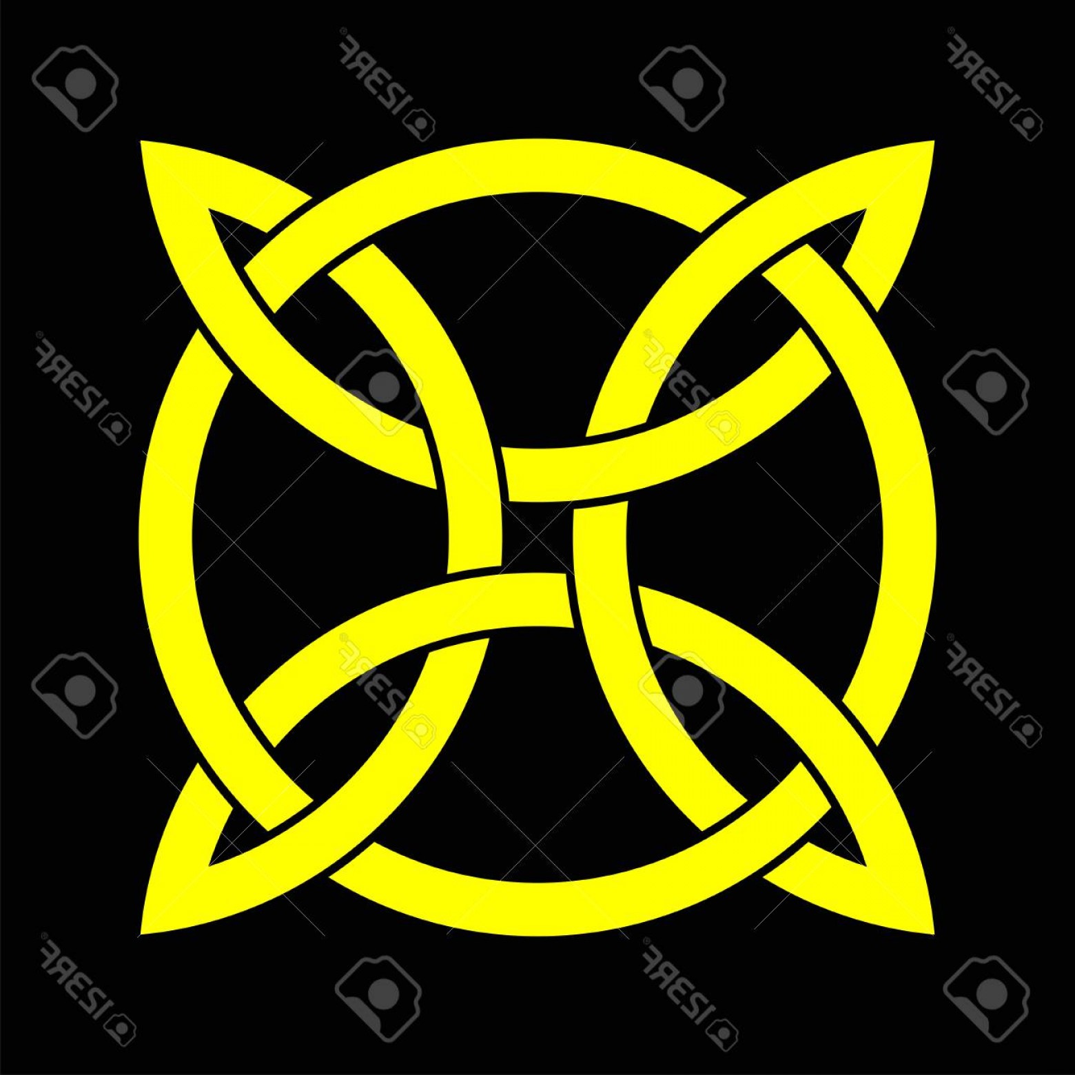 1560x1560 Photostock Vector Celtic Shamrock Knot In Circle Symbol Of Ireland