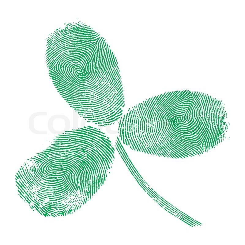 800x800 Shamrock Fingerprint Icon Pattern Celtic Style, Green Creative