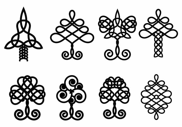 700x490 Celtic Tree Vector Set