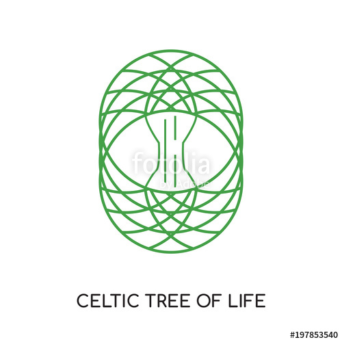 500x500 Celtic Tree Of Life Logo Isolated On White Background For Your Web