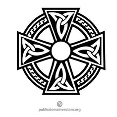 236x236 Eps Vectors Of Celtic Cross With The Crossed Swords Csp8875089