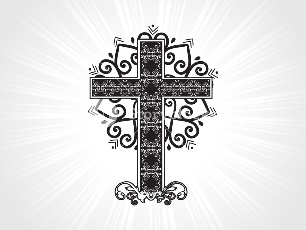 1000x750 Vector Celtic Pattern Cross Illustration Royalty Free Stock Image