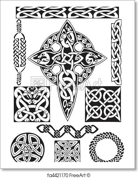 450x580 Free Art Print Of Celtic Art Collection. . Celtic Vector Art