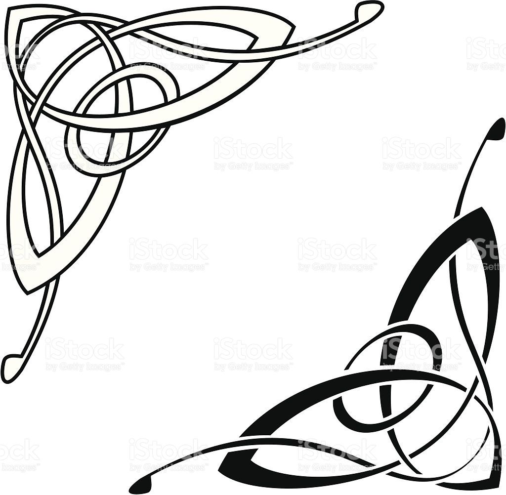 1024x1002 A Decorative Corner Element. Celtic Knots Celtic