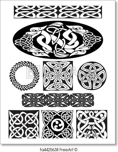 450x580 Free Art Print Of Celtic Ornament. Celtic Vector Art Collection On