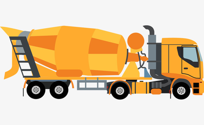 650x400 Vector Cement Truck, Truck Clipart, Engineering Vehicles, Cement