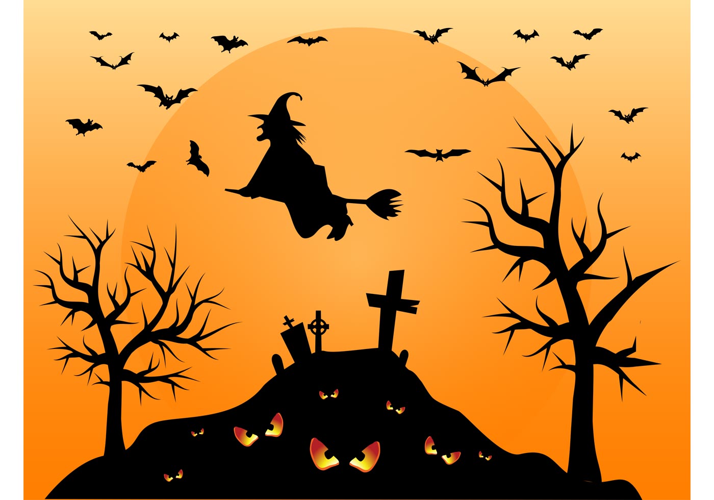 1400x980 Cemetery Free Vector Art