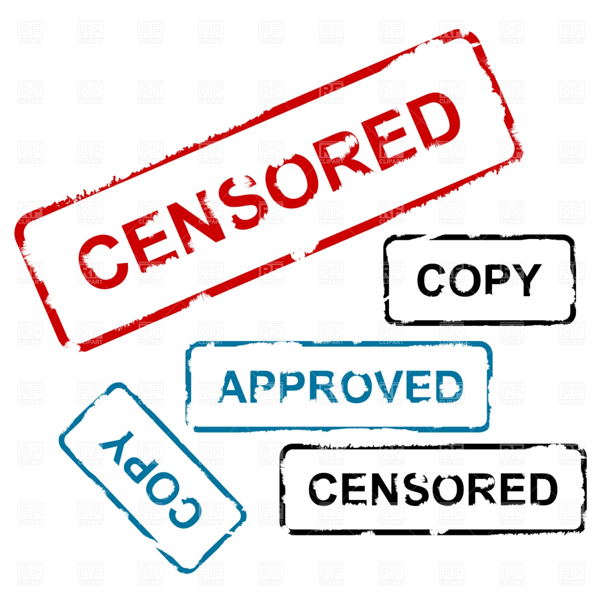 1200x1200 Censored And Approved Stamp Vector Image Vector Artwork Of Signs