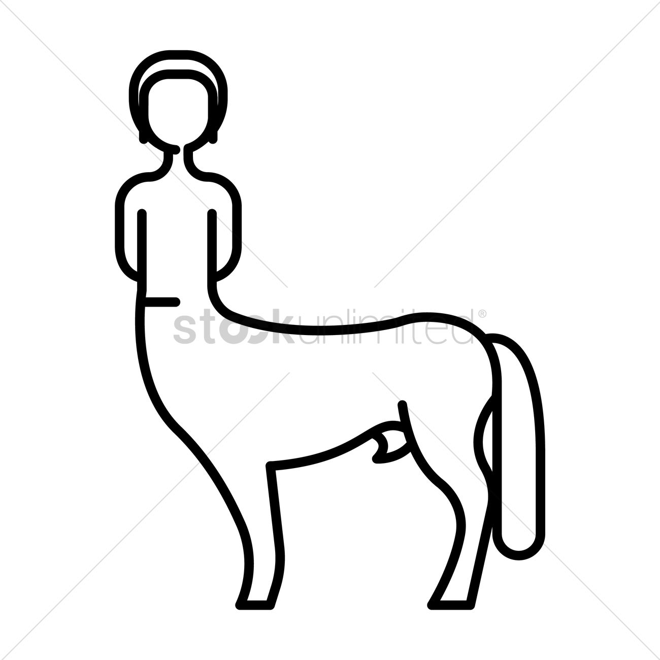 1300x1300 Centaur Vector Image