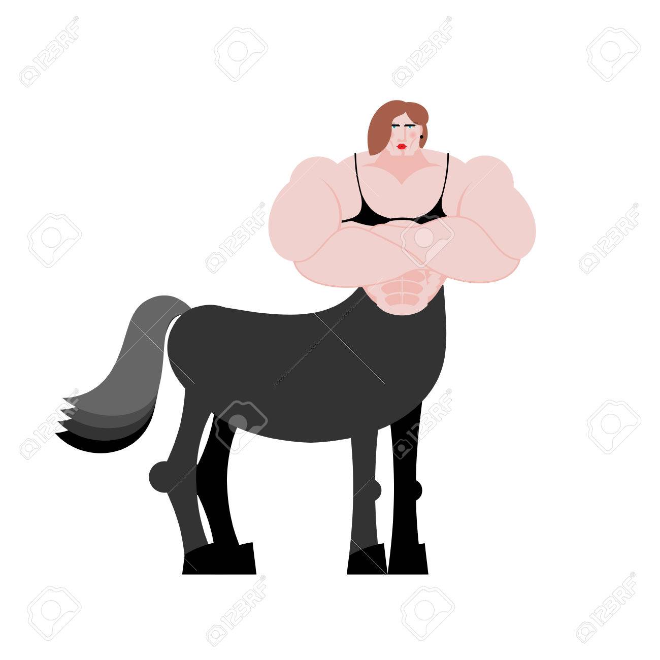 1300x1300 Female Centaur Clipart Vector