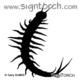320x320 Centipede 7 Signtorch, Turning Images Into Vector Cut Paths.