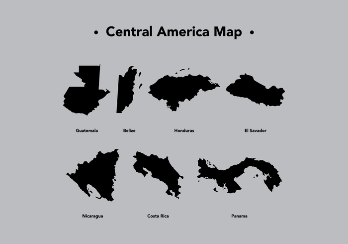 700x490 Central America Map Vector Graphics