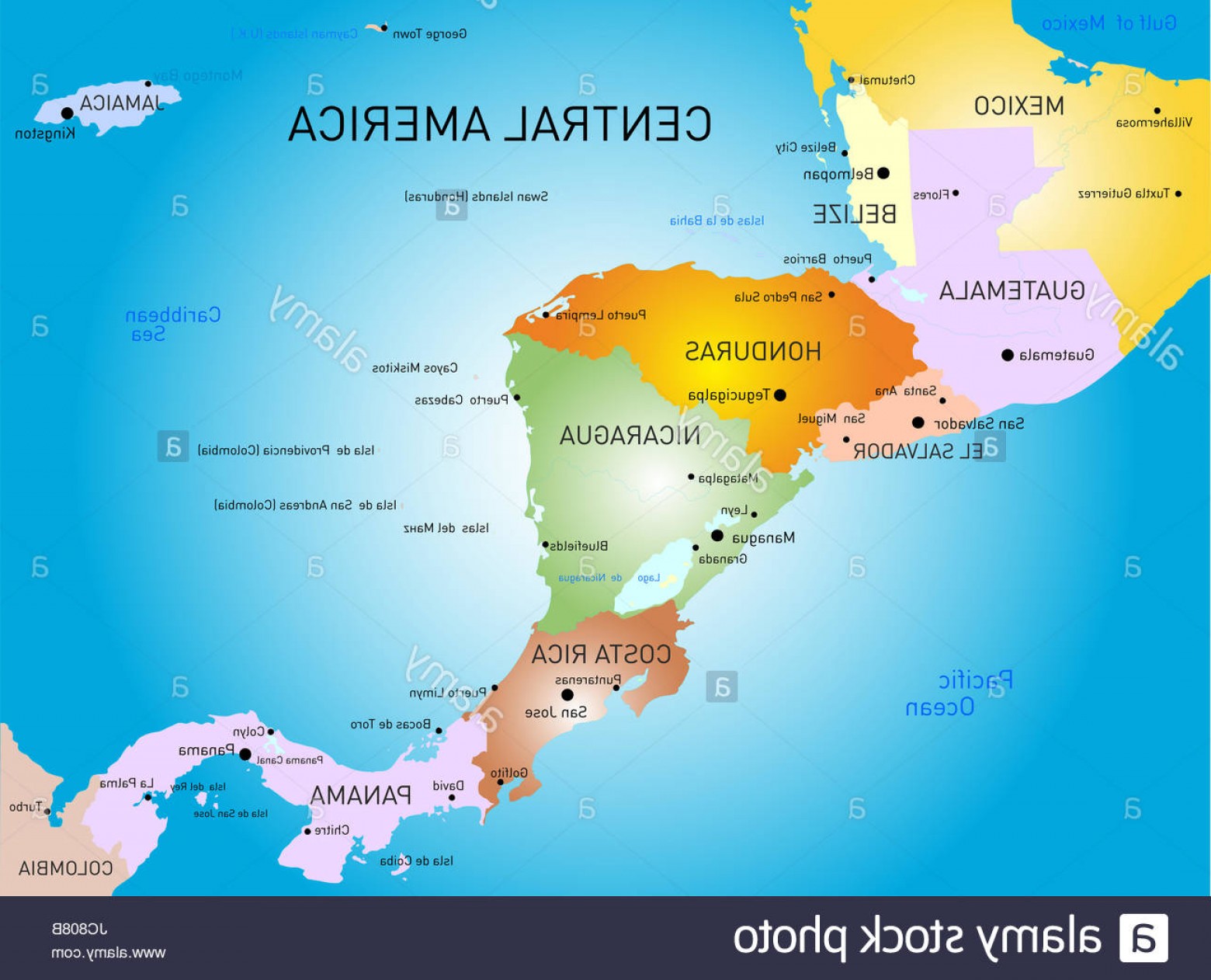 1560x1262 Stock Photo Vector Color Central America Map Shopatcloth