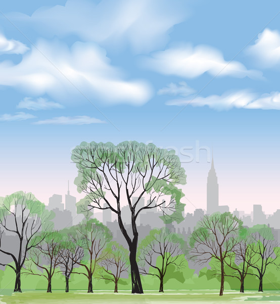 554x600 Central Park Stock Vectors, Illustrations And Cliparts Stockfresh