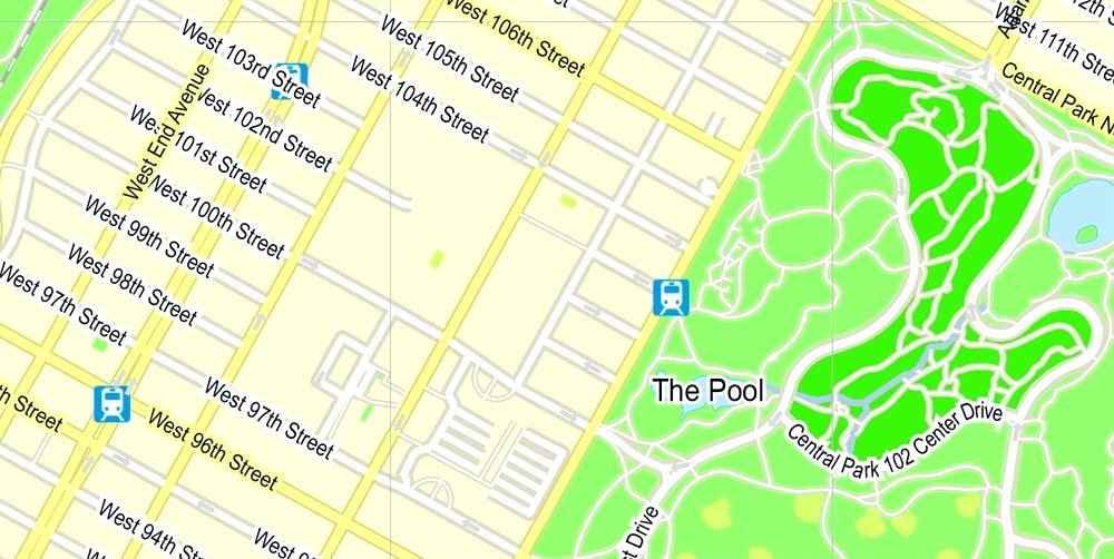 1000x502 Printable Central Park Map