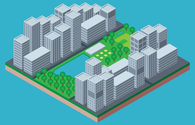 762x490 Central Park New York Isometric Illustration