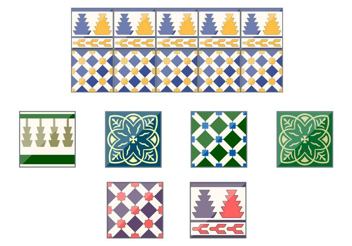 700x490 Spanish Talavera Ceramic Vector Tiles