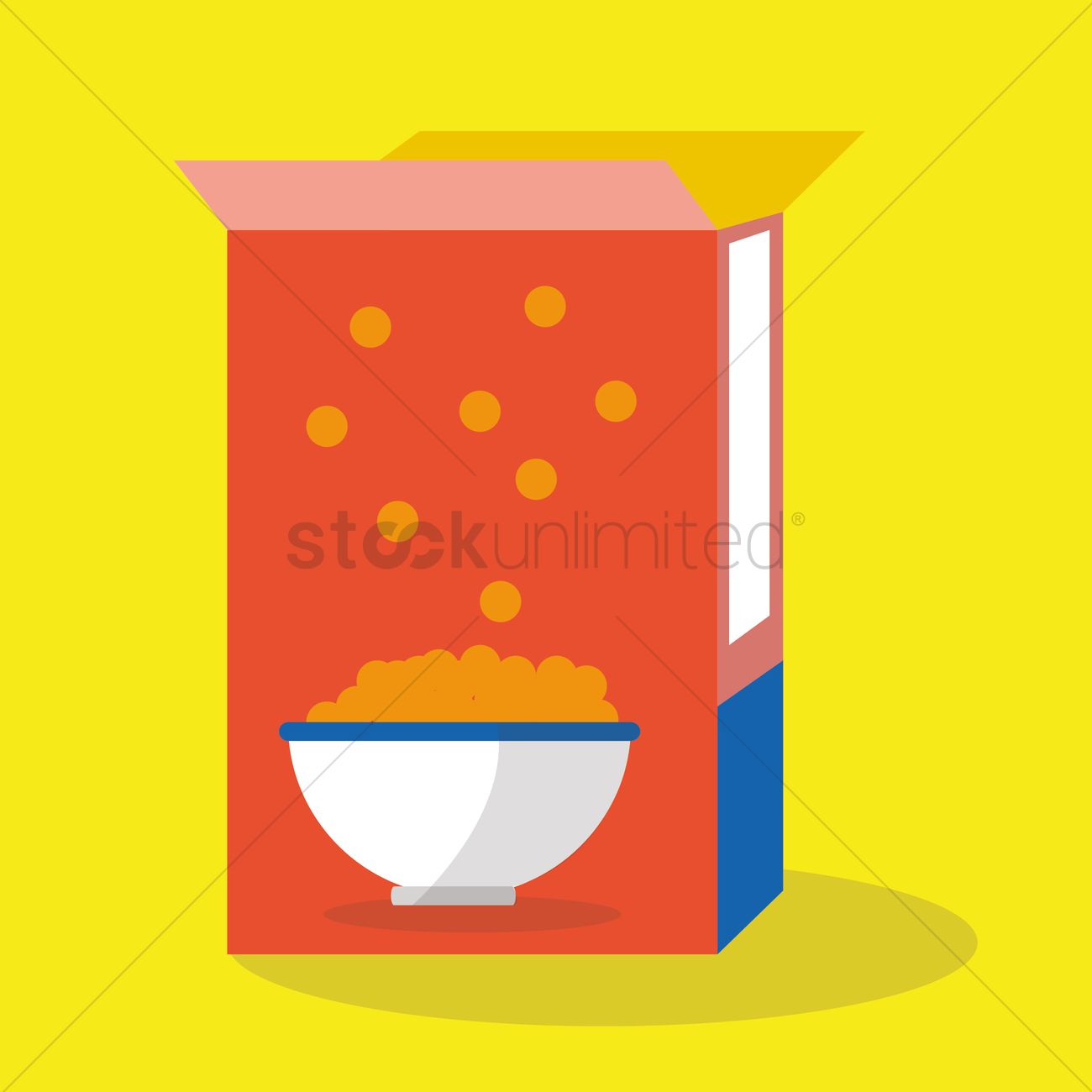 1300x1300 Cereal Box Vector Image