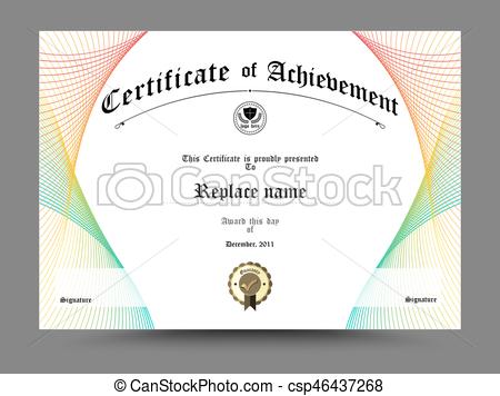 450x356 Certificate Diploma Border, Certificate Template. Design On White