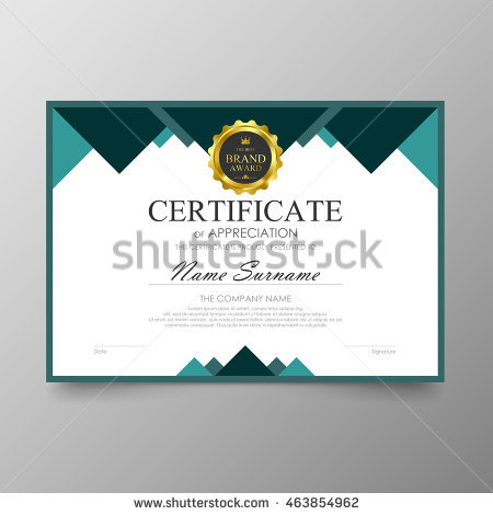 450x470 Award Certificate Template Vector New Certificate Template Awards