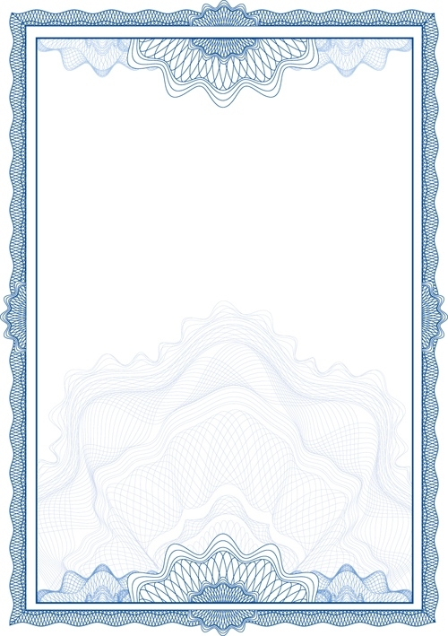 500x709 Commonly Certificate Cover Vector Template 02 Vector Cover Free