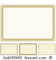 180x195 Free Art Print Of Vector Certificate Frame. Frame Illustration
