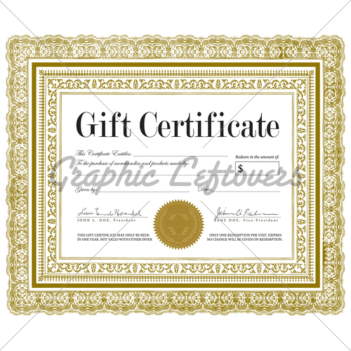 500x500 Vector Ornate Certificate Frame Gl Stock Images