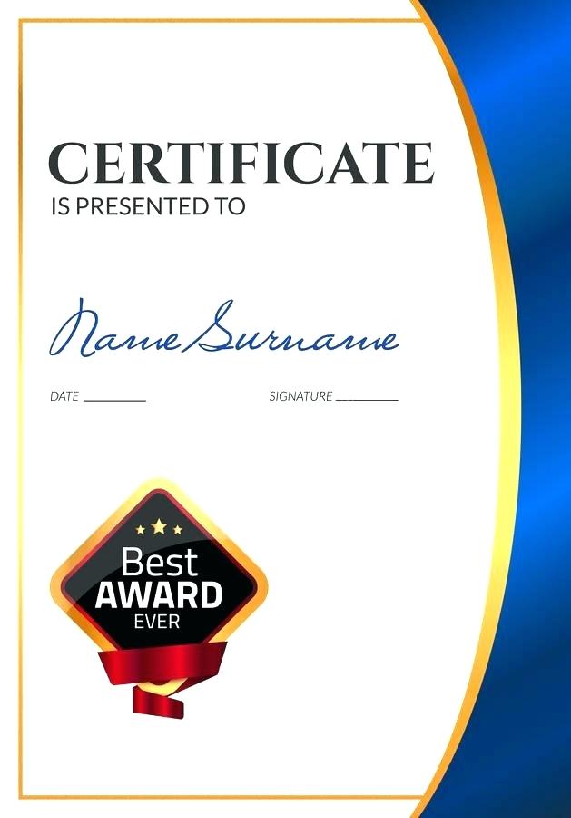 629x900 Certificate Of Completion Award Template Vector Premium Download